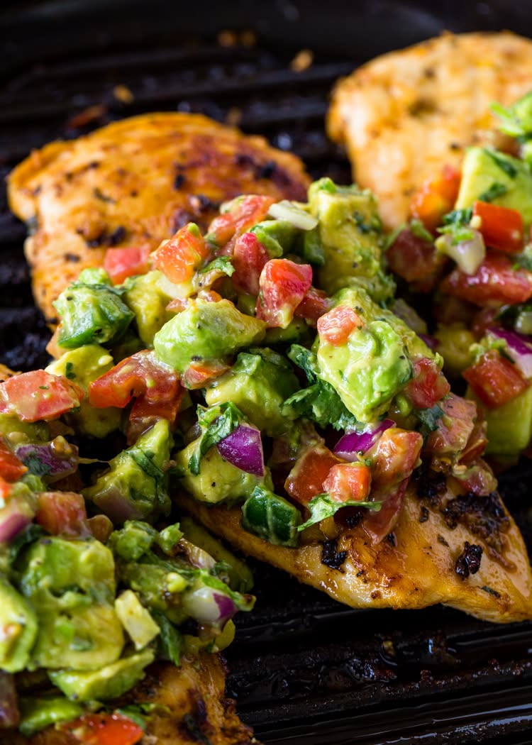 Pan-Seared Chicken with Citrus-Avocado Salsa