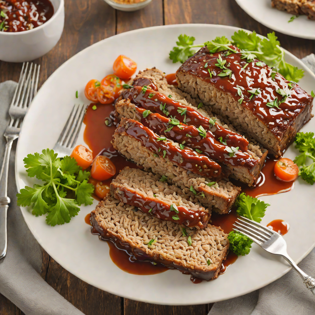 Oven-Baked Lamb Meatloaf with Worcestershire Glaze
