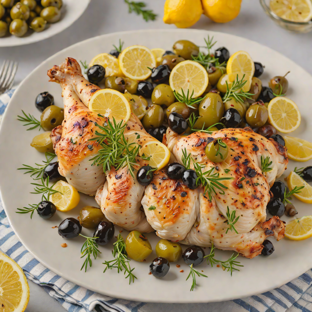 Herb-Roasted Mediterranean Chicken with Lemon and Olives