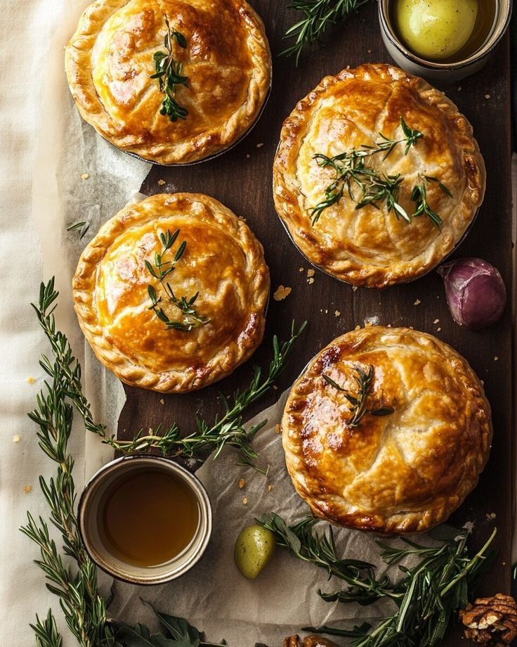 Baked Lamb and Veggie Meat Pie with Golden Pastry Crust