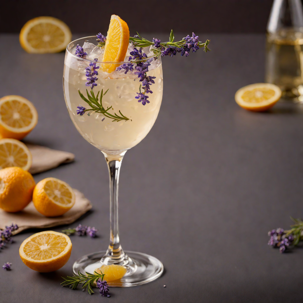 Shaken Lavender Citrus Sparkler