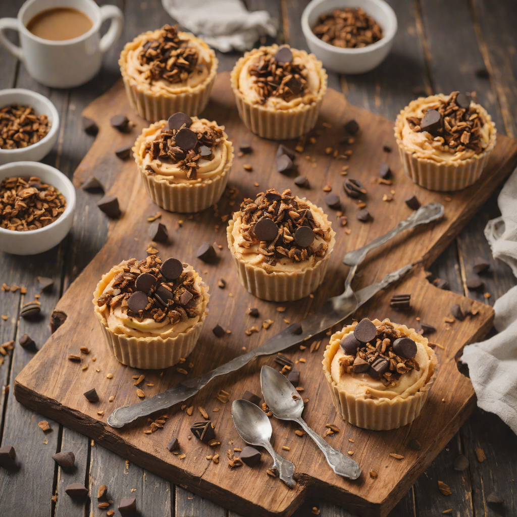 No-Bake Espresso Cheesecake Cups with Chocolate Crumble