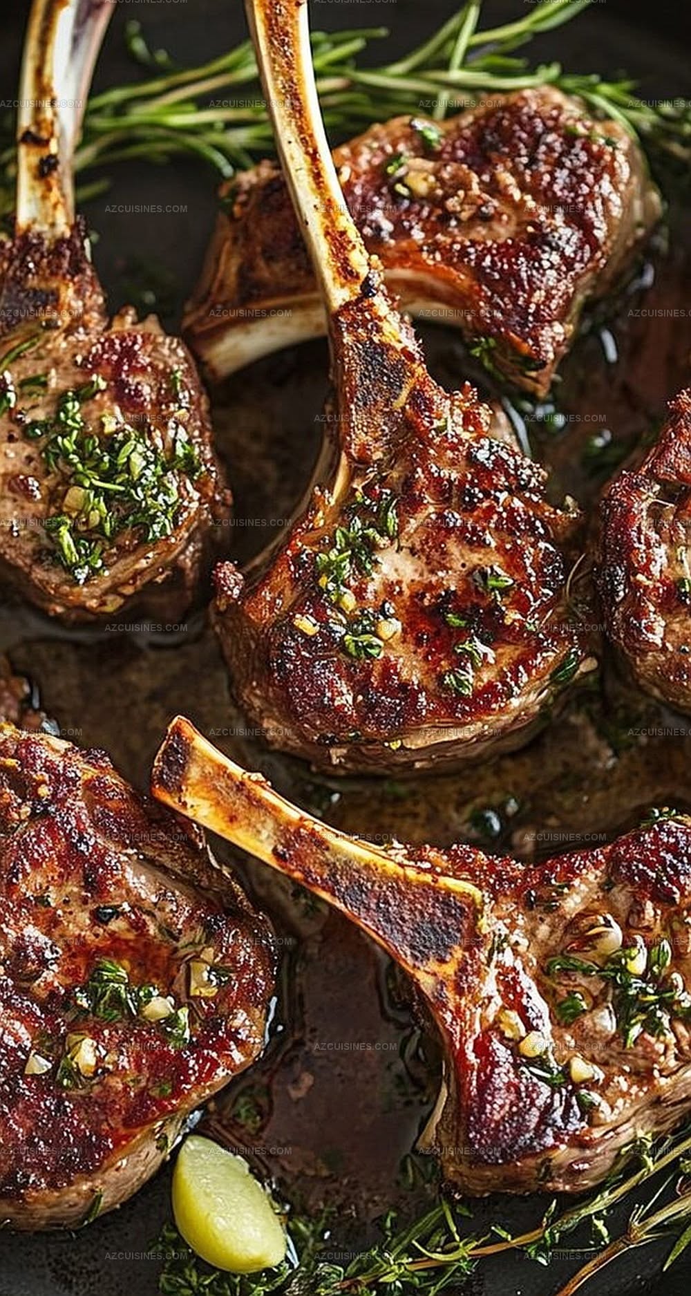 Roasted Cornish Lamb Chops with Rosemary and Garlic
