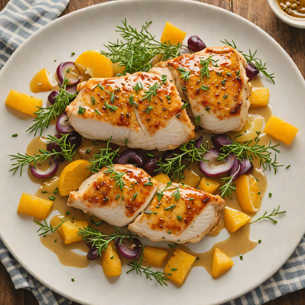 Pan-Seared Chicken with Orange and Thyme Glaze