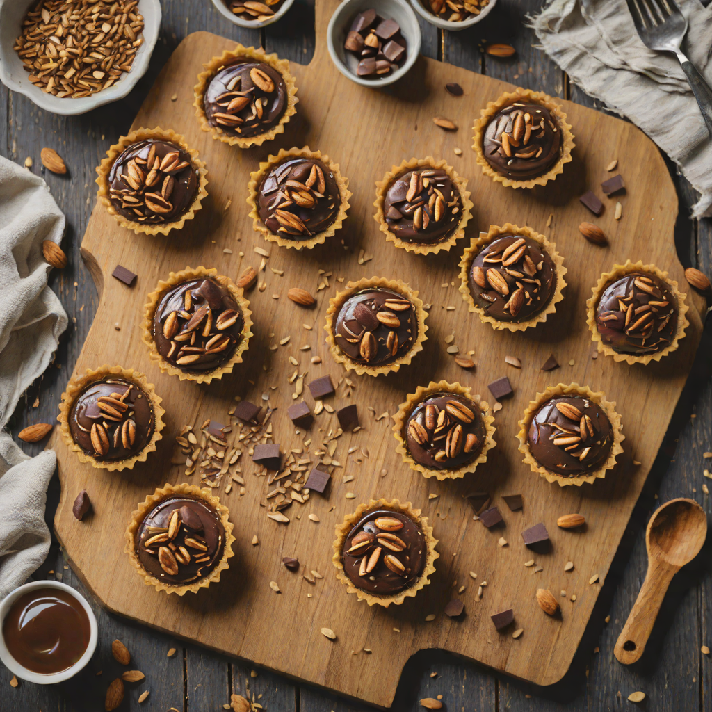 No-Bake Chocolate Almond Butter Mini Tarts