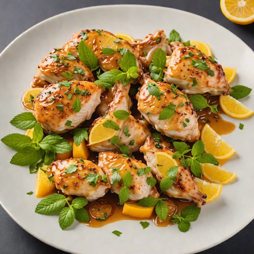 Sautéed Chicken with Citrus-Mint Glaze