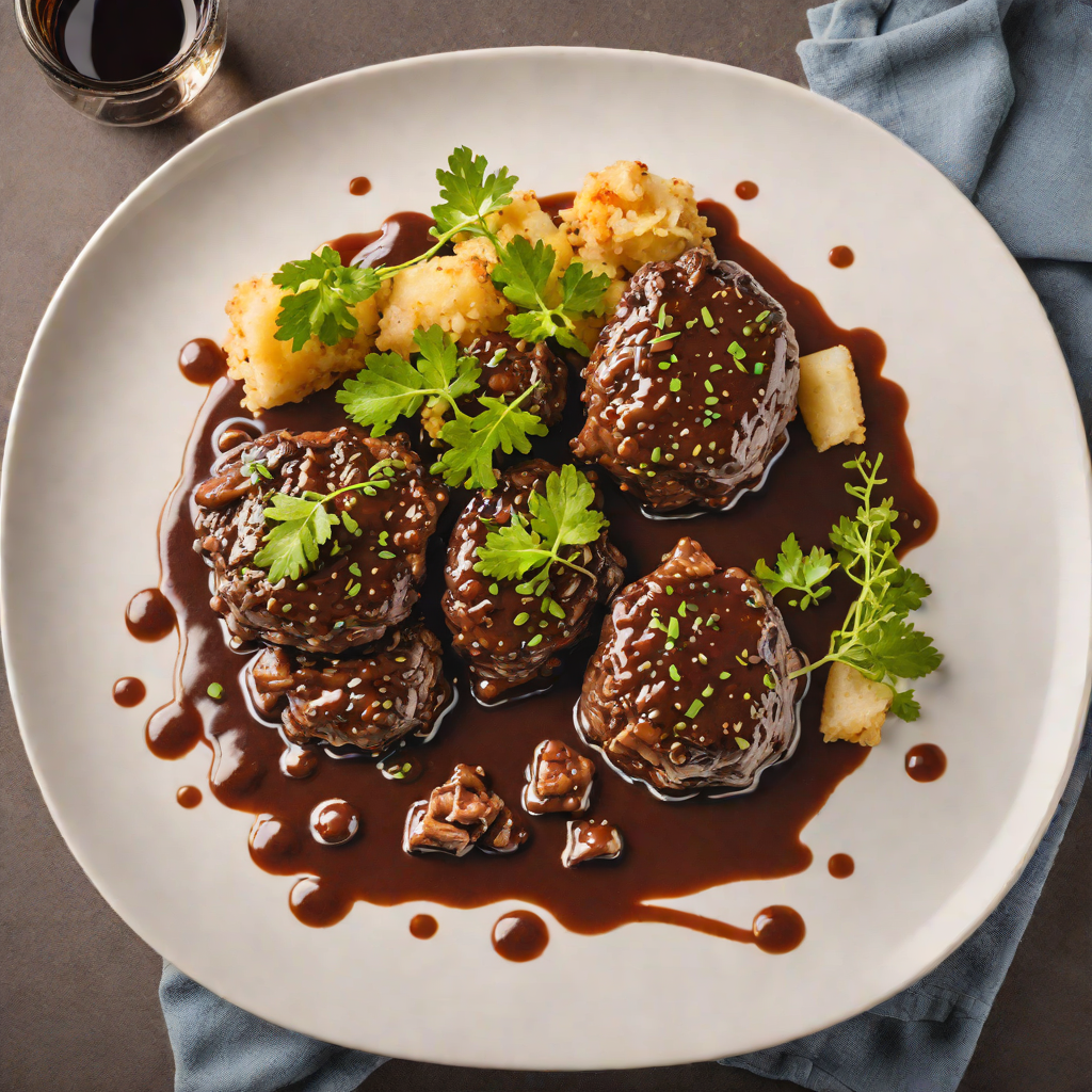 Slow-Braised Beef Cheeks in Red Wine Reduction