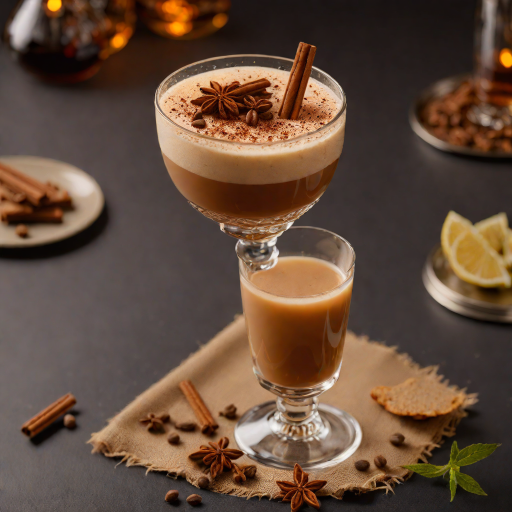 Spiced Coffee Whiskey Flip