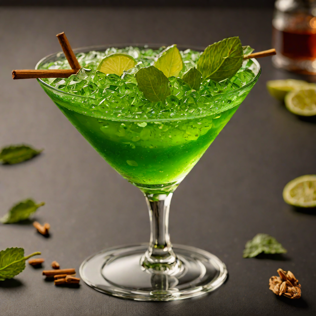 Shaken Emerald Spice Cocktail