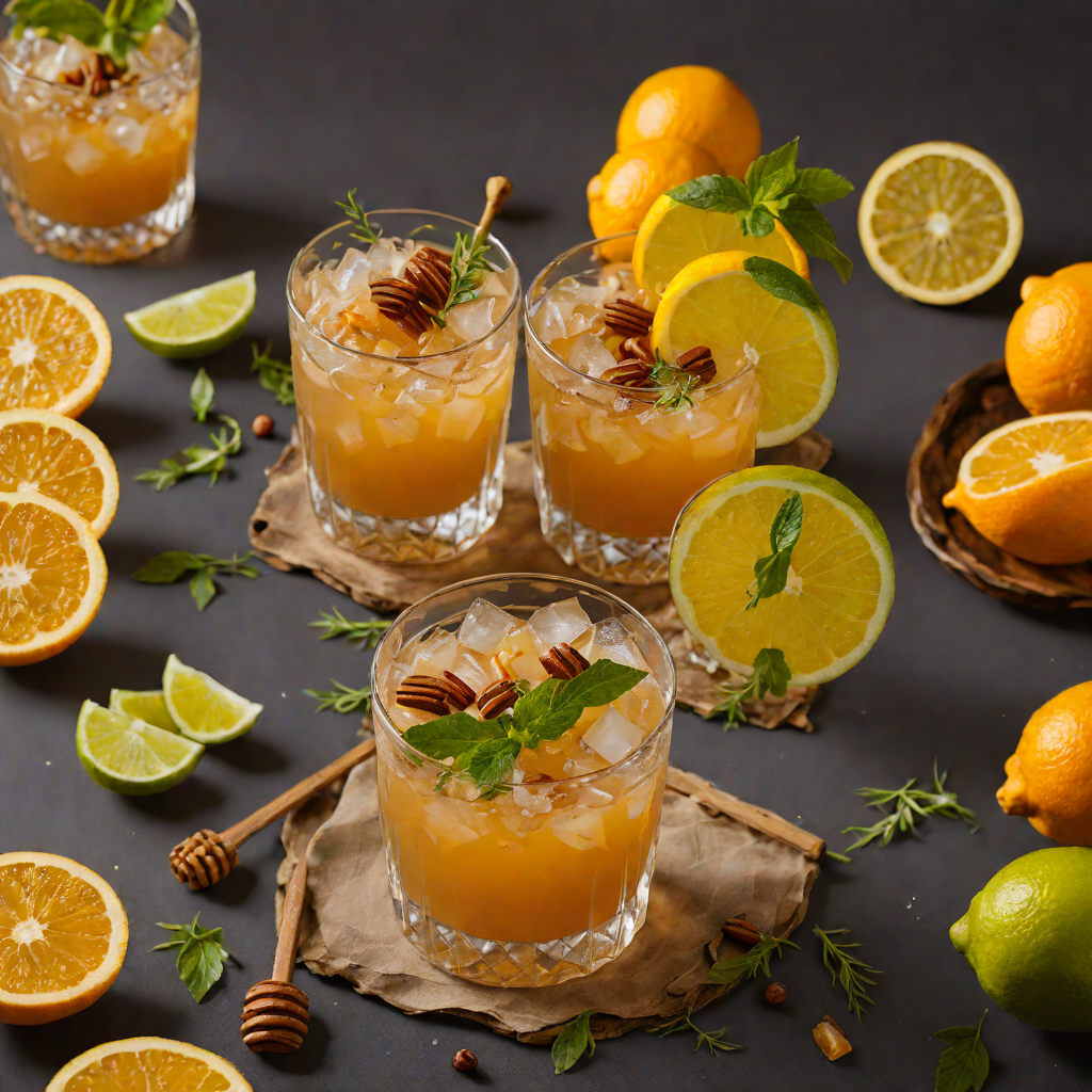 Honey-Spiced Bourbon Citrus Smash