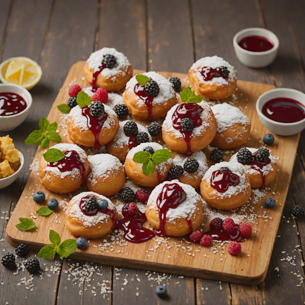 Gluten-Free Flora Bakehouse Beignets with Berry Sauce