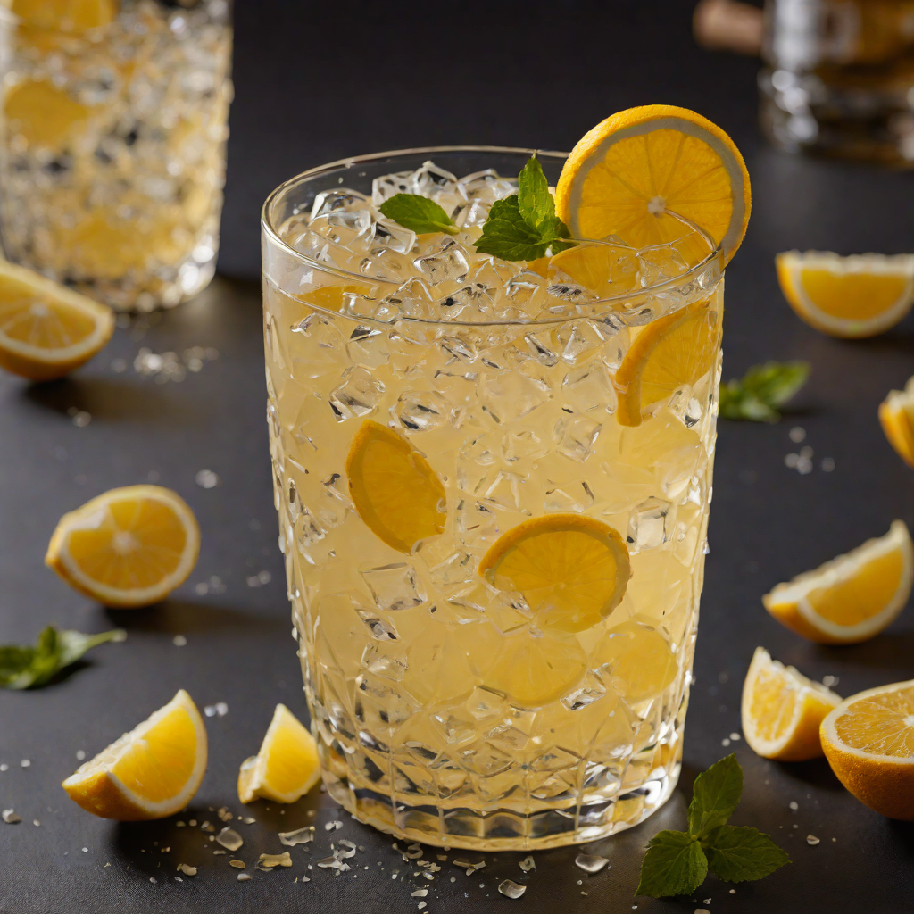 Citrus-Ginger Vodka Fizz with Honey Syrup