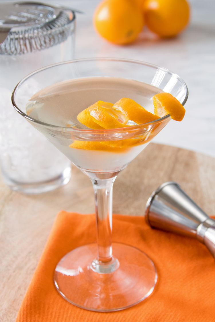 Citrus-Gin Martini with Fresh Herb Twist