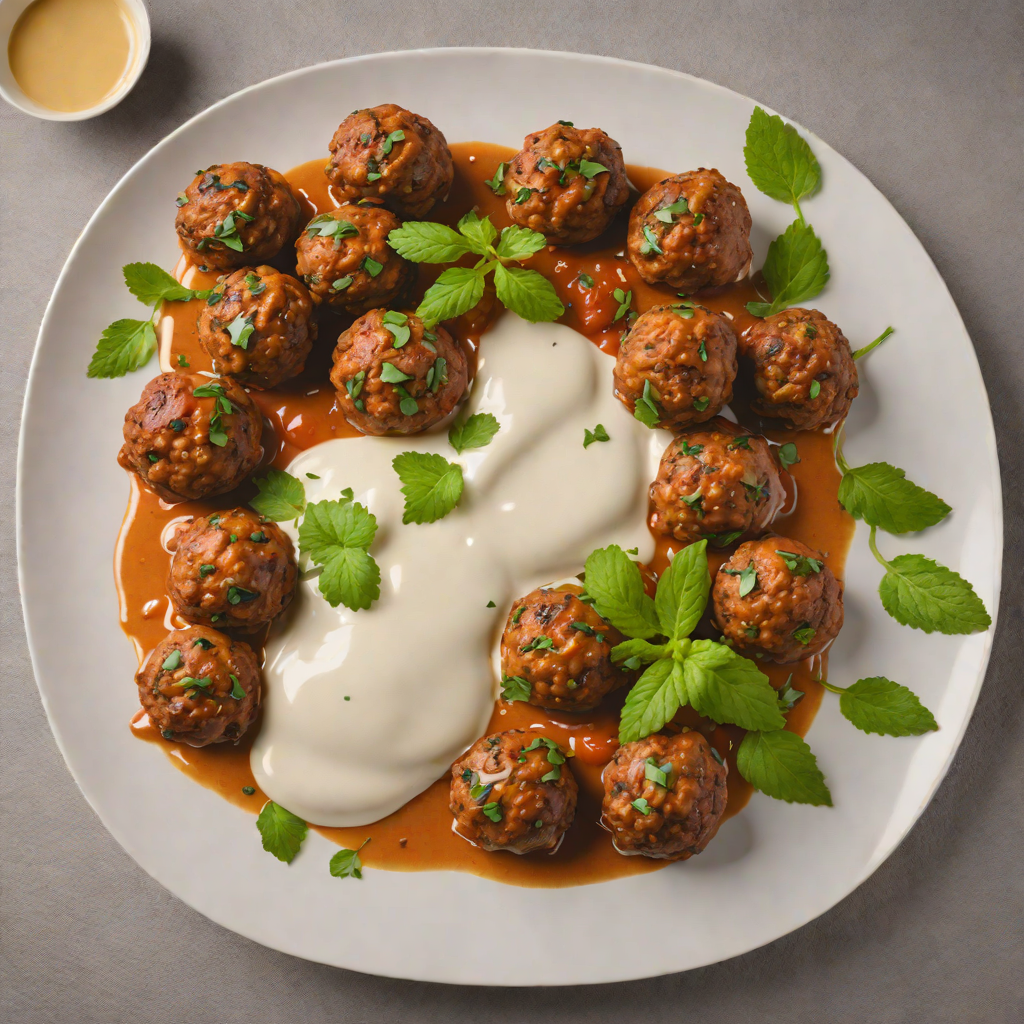 Tikka-Spiced Lamb Meatballs with Mint Yogurt Sauce