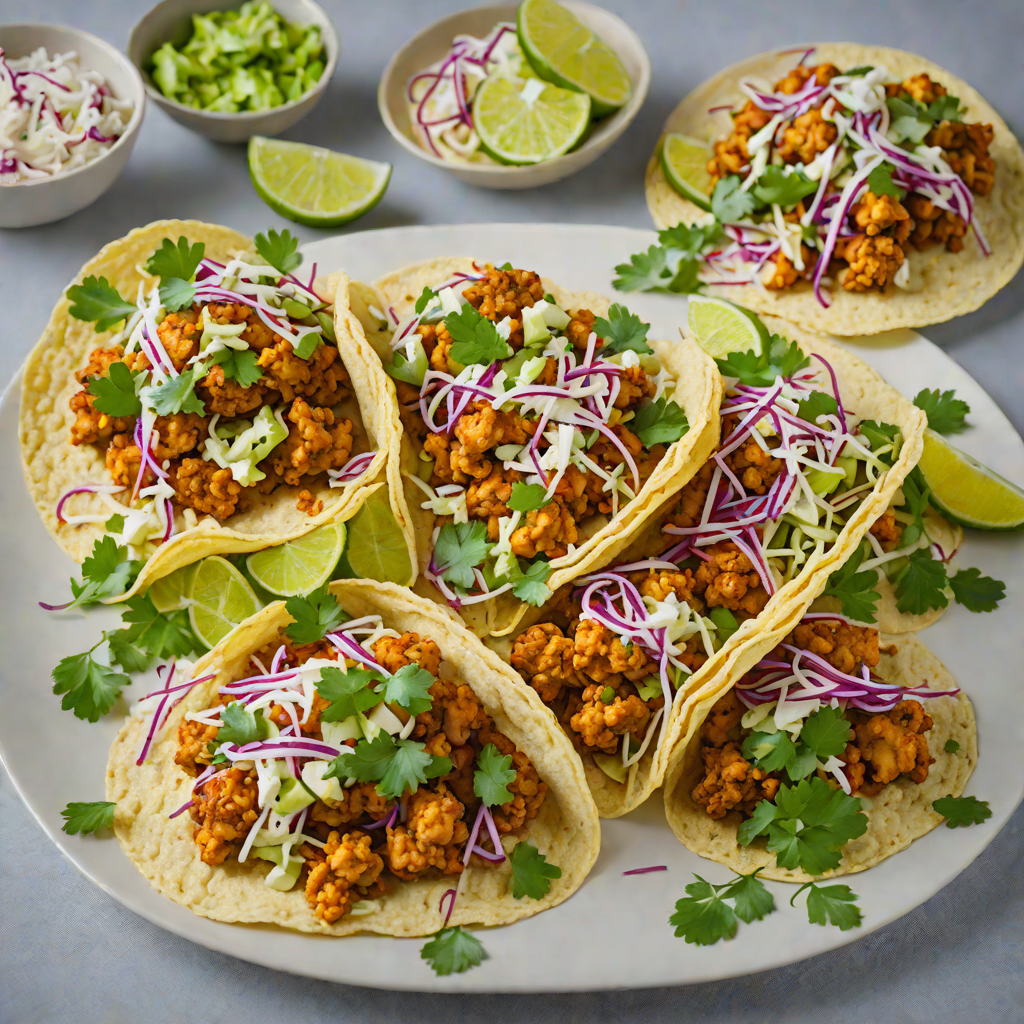 Tikka-Spiced Cauliflower Tacos with Cilantro Lime Slaw