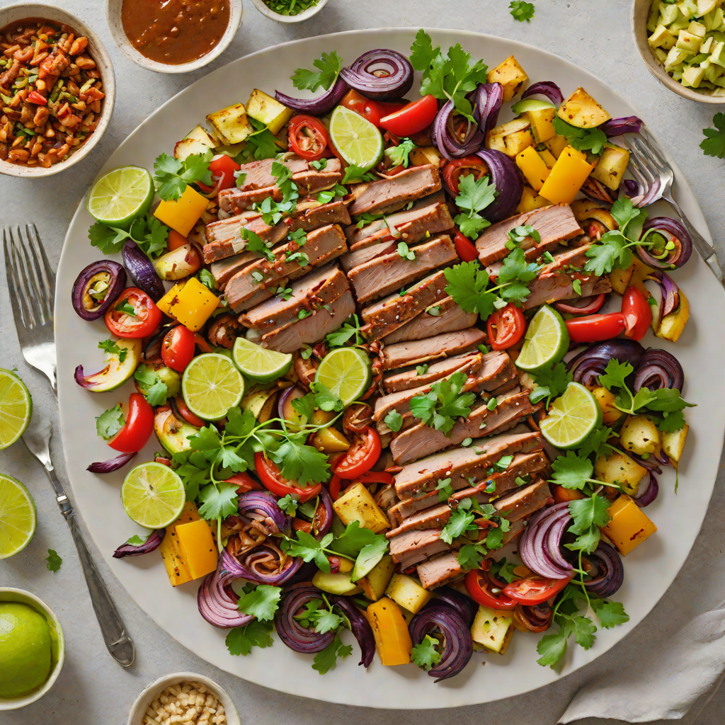 Sheet Pan Mexican-Style Pork Carnitas with Roasted Vegetables