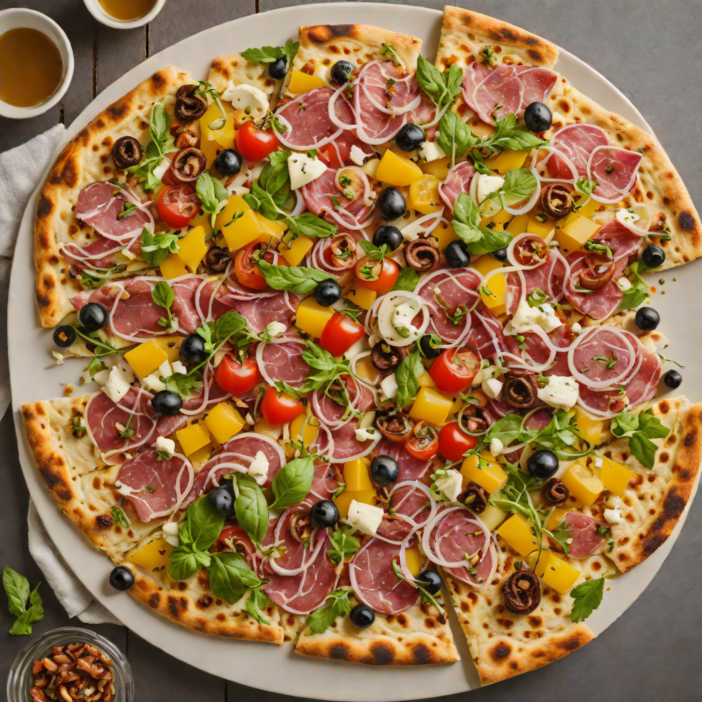 Charcuterie-Inspired Mediterranean Flatbread