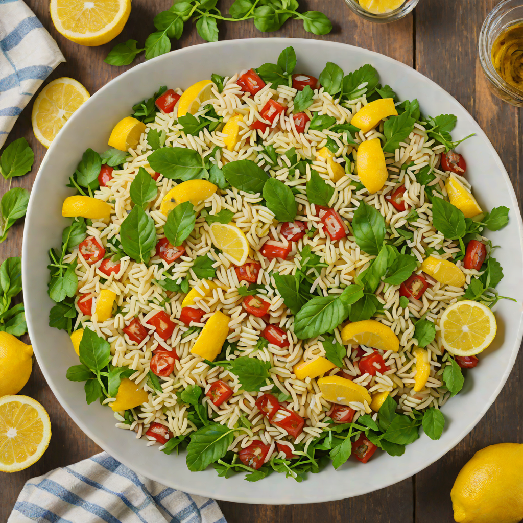 Light Italian Lemon and Herb Orzo Salad