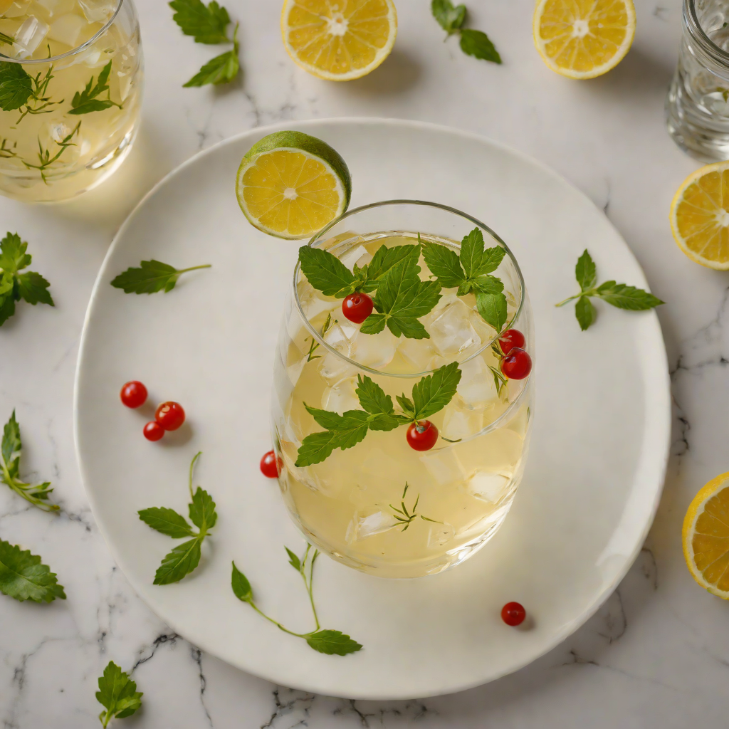 Mediterranean Herb-Infused Vodka Sour