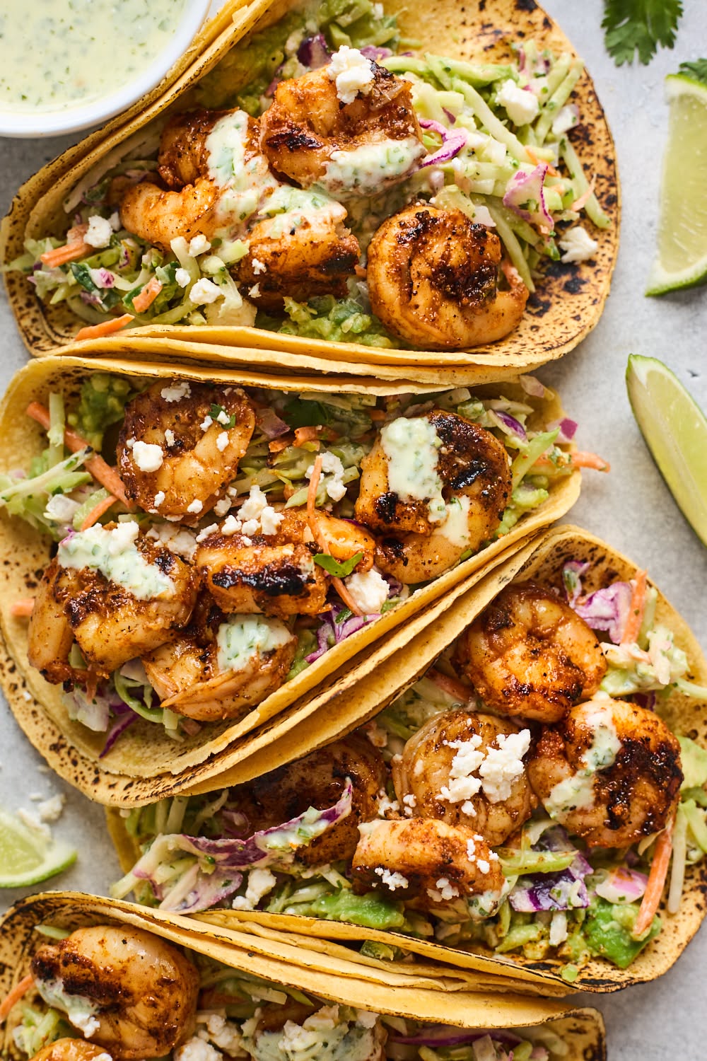 Cajun-Spiced Blackened Shrimp Tacos with Cilantro Lime Slaw