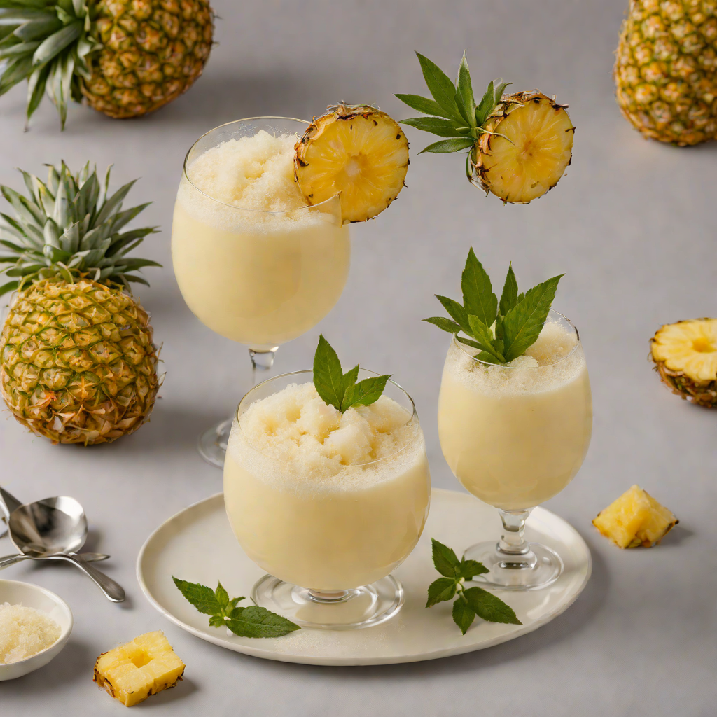 Frozen Pineapple Rum Fizz