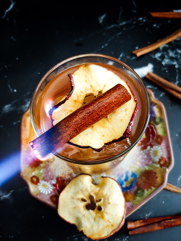 Smoky Apple Cinnamon Old Fashioned