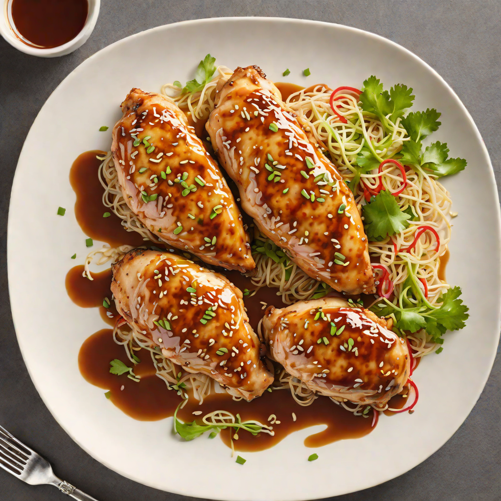 Pan-Seared Chicken with Honey-Sesame Glaze