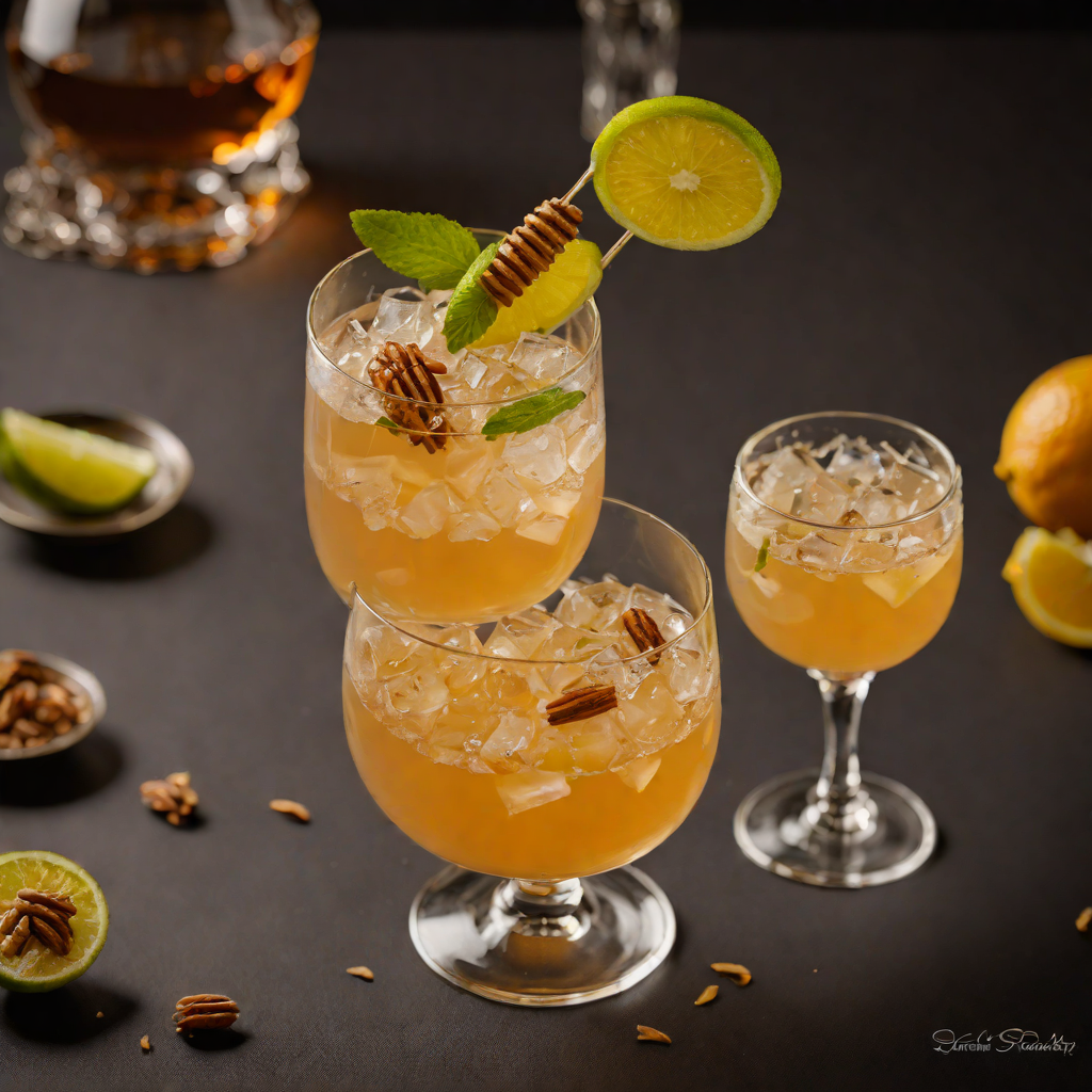 Stirred Honey-Cardamom Whiskey Sour