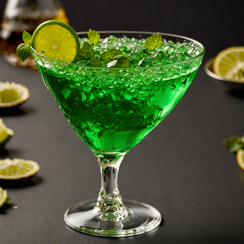 Sparkling Emerald Witch Cocktail