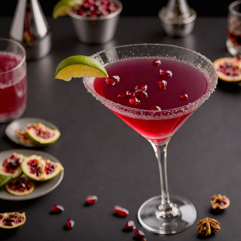 Cardamom-Spiced Pomegranate Martini
