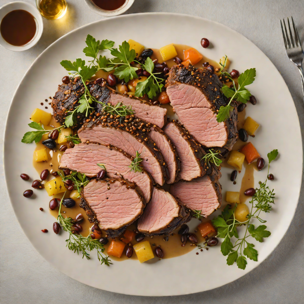 Slow-Roasted Lamb Shoulder with Wattleseed and Native Peppercorn Rub