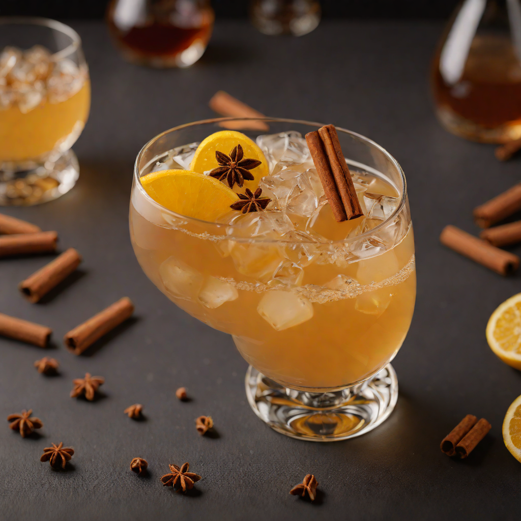 Cinnamon-Spiced Honey Whiskey Sour