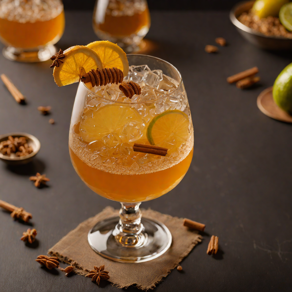 Wickedly Spiced Honey Bourbon Sour