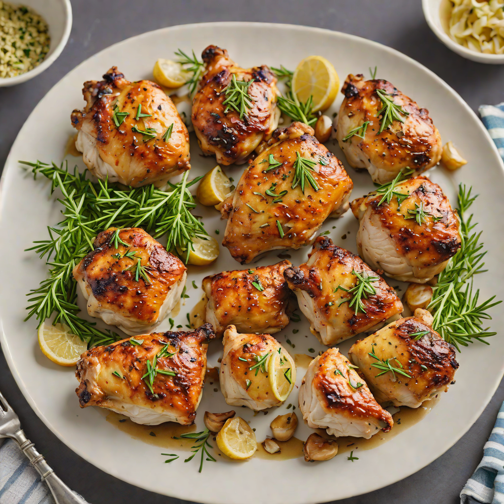 Sheet Pan Roasted H-E-B Brand Chicken Thighs with Garlic and Rosemary