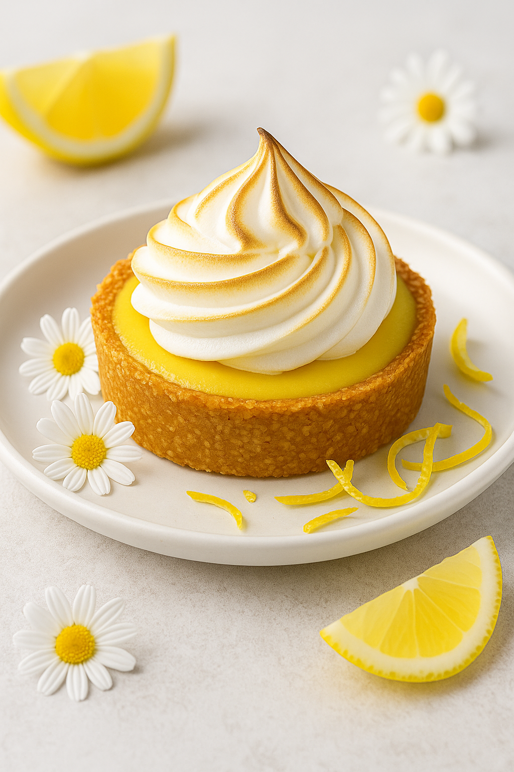 No-Bake Lemon Mascarpone Tartlets with Honey Drizzle