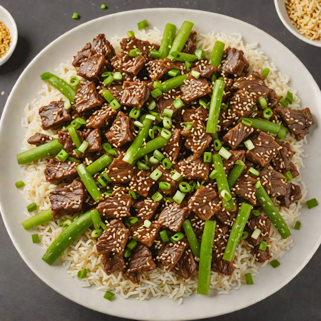 Sautéed Korean Bulgogi Beef with Sesame and Scallions