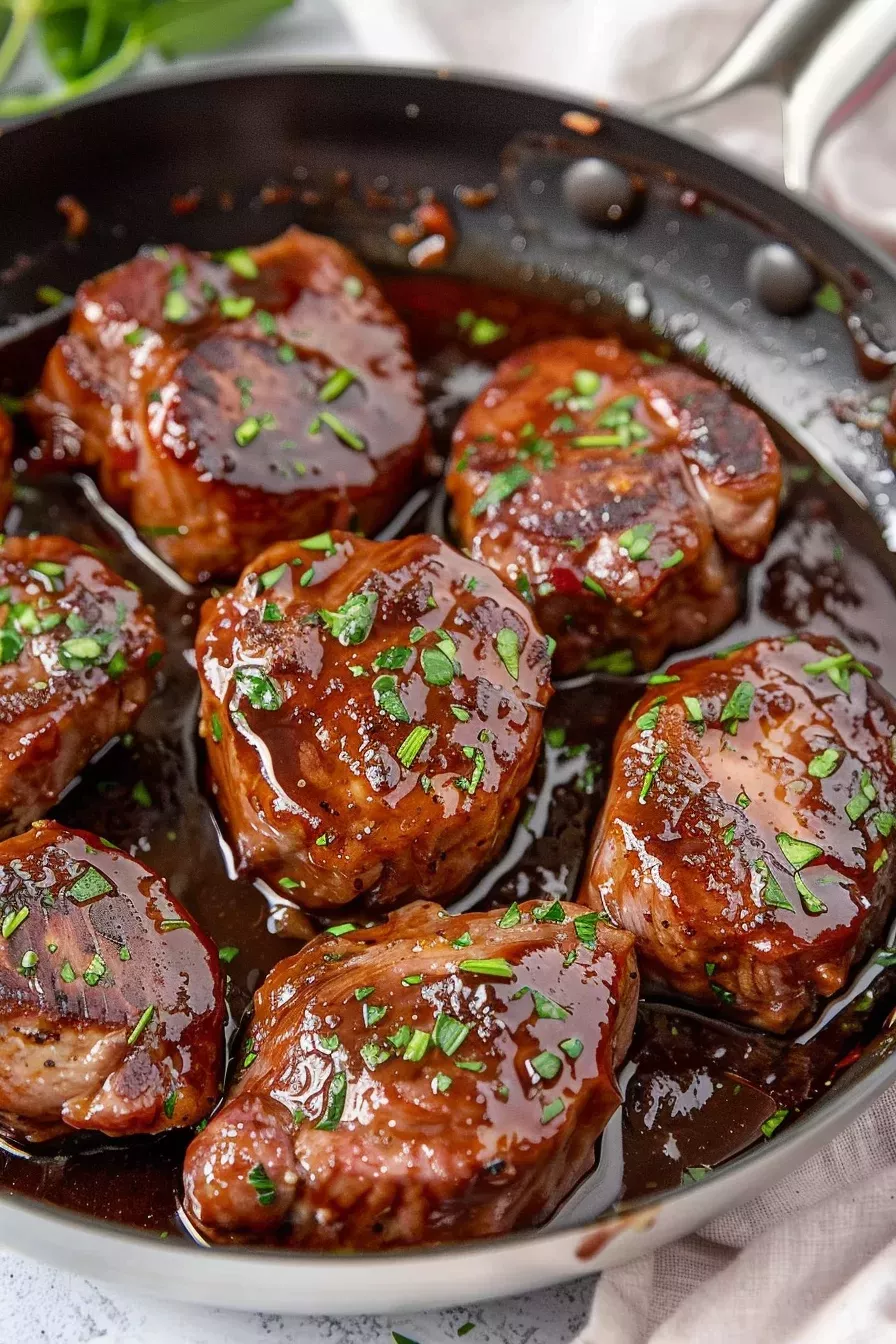 Sautéed Kangaroo Medallions with Wattleseed Pepper Sauce