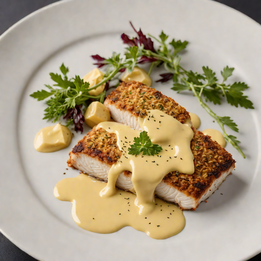 Macadamia-Crusted Barramundi with Wattleseed Hollandaise