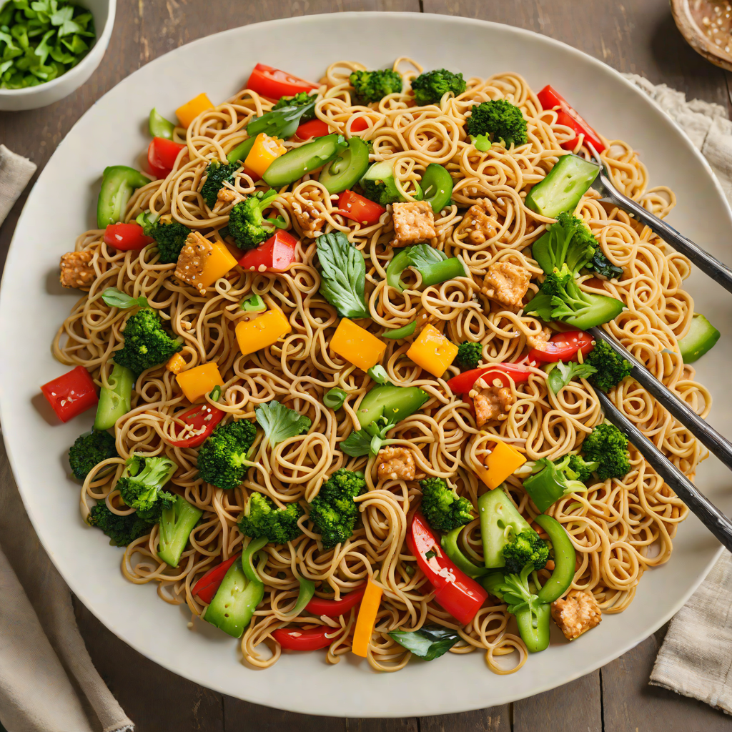 Quick Ginger-Soy Noodle Stir Fry with Vegetables