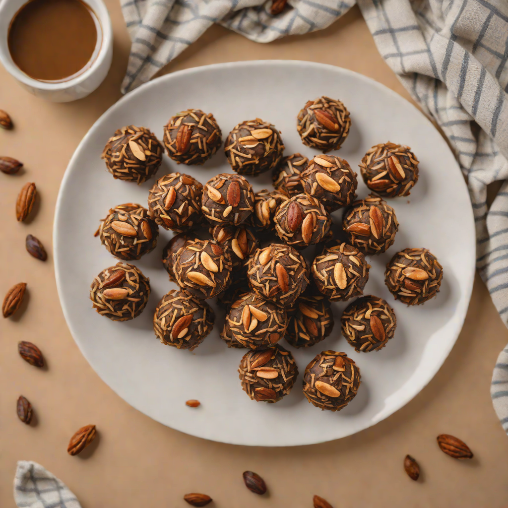 Coffee-Infused Date and Nut Energy Bites