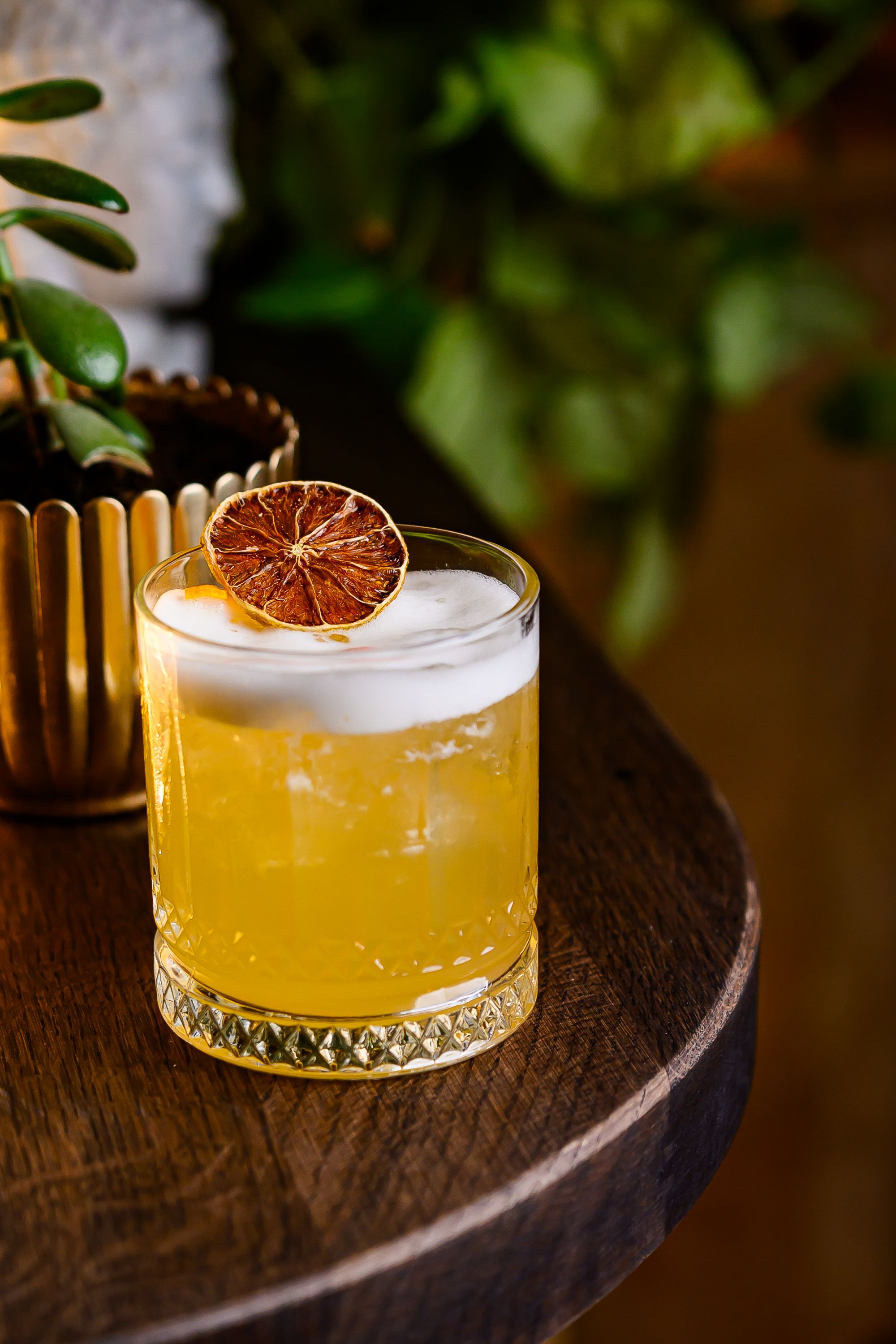 Smoky Orange Barrel-Aged Whiskey Sour