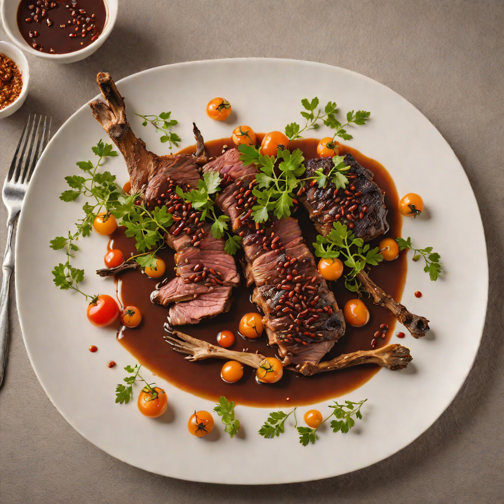Slow-Roasted Kangaroo with Wattleseed and Bush Tomato Glaze