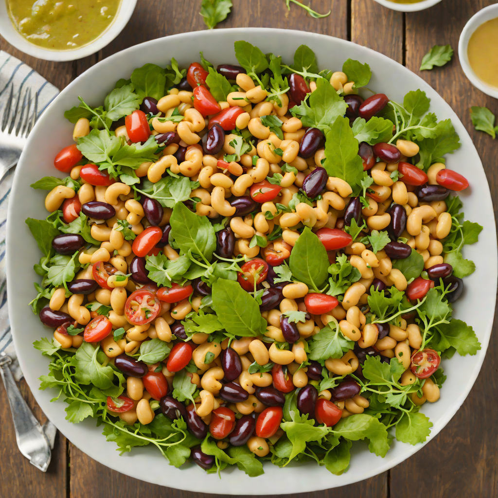 Four-Bean Summer Salad with Zesty Dressing