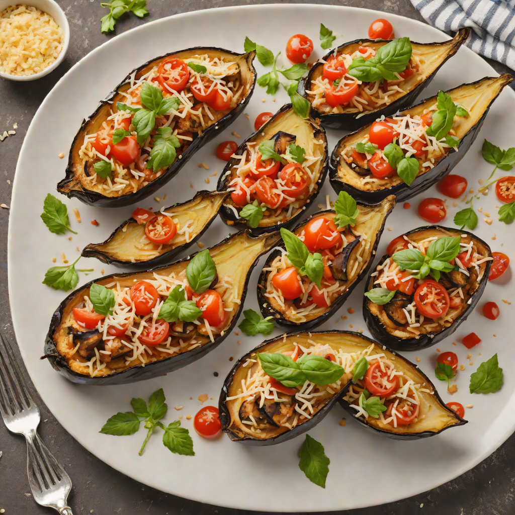 Oven-Roasted Eggplant with Tomato and Parmesan
