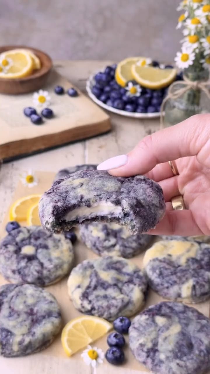 Five-Ingredient Lemon Blueberry Cookies