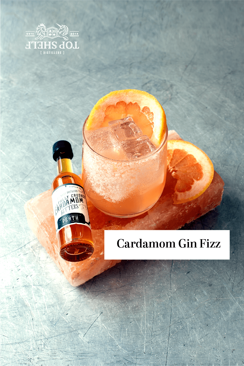 Shaken Ginger-Cardamom Gin Fizz