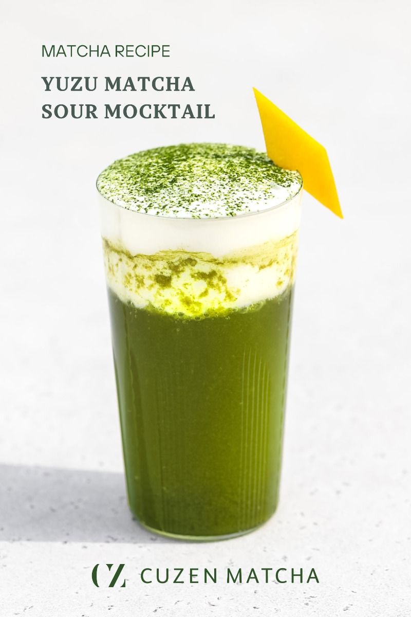 Velvety Matcha and Yuzu Sour