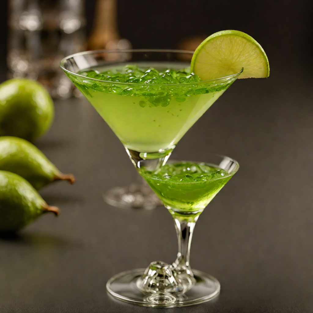 Emerald Glimmer Pear Martini