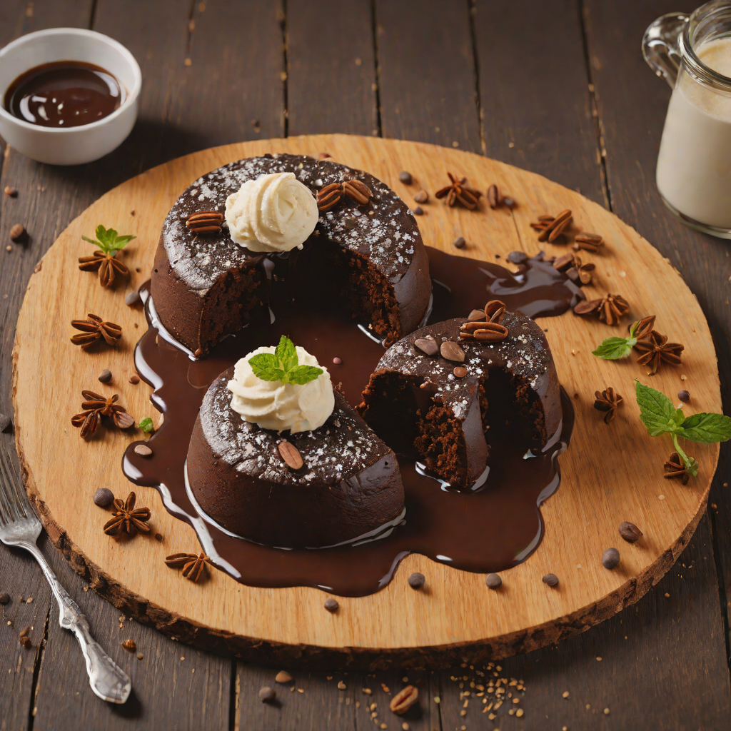 Nether Brick Spiced Chocolate Lava Cake