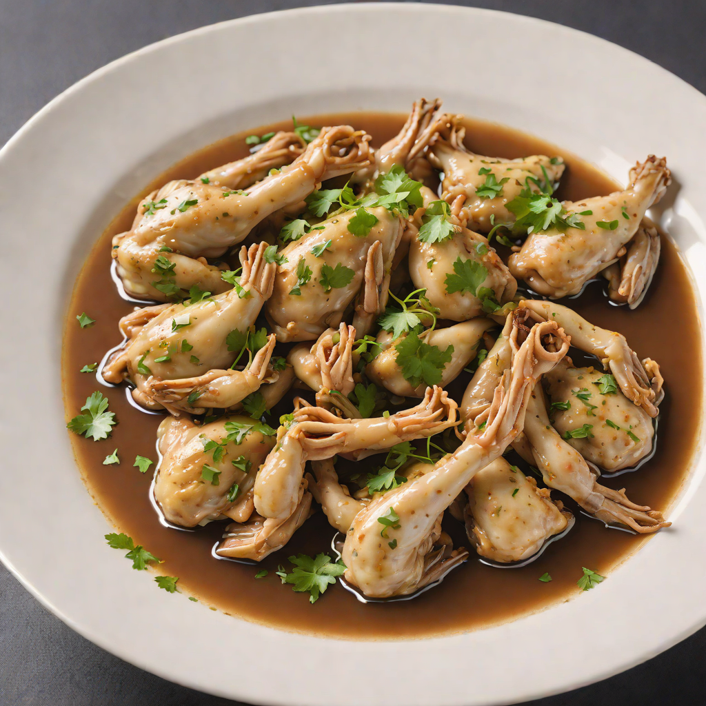Simmered Frog Legs in Spiced Soy Broth